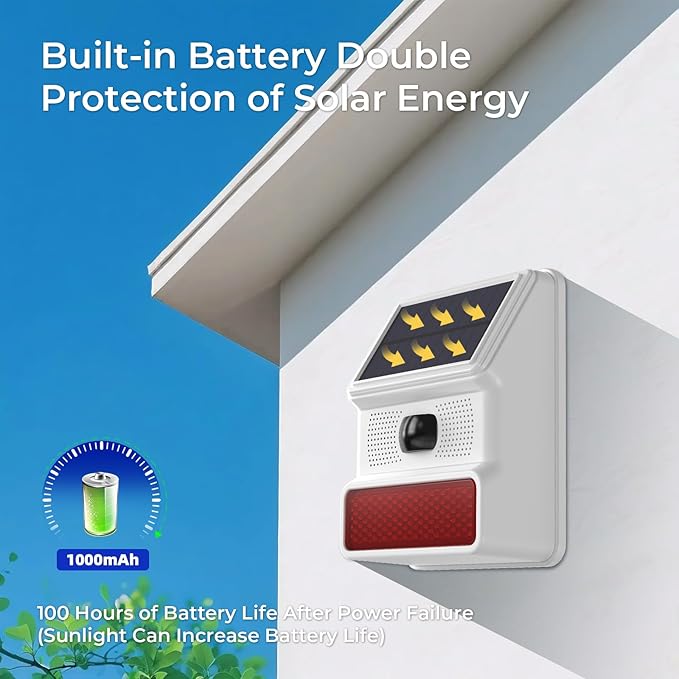 Solar Wireless Motion Sensor Alarm, Driveway Alarm Outdoor Waterproof Alert 120 - Image 4