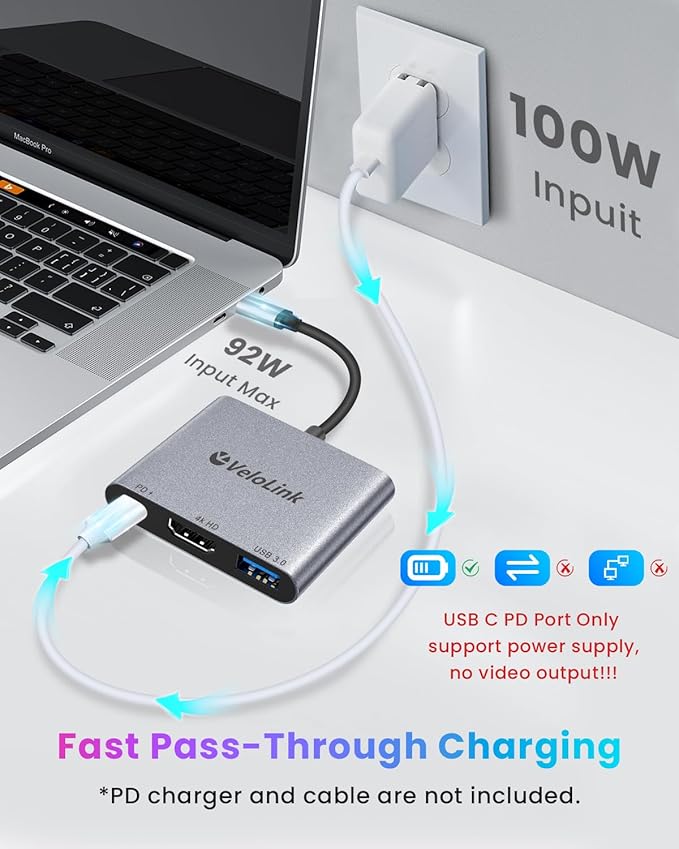 USB C HUB usbc to hdmi Adapter USB c multiport Adapter Equipped - Image 5