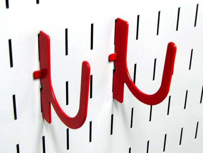 Wall Control 3in Reach U-Hook Accessory “U” Shaped Slotted Metal Pegboard Hook - Image 3