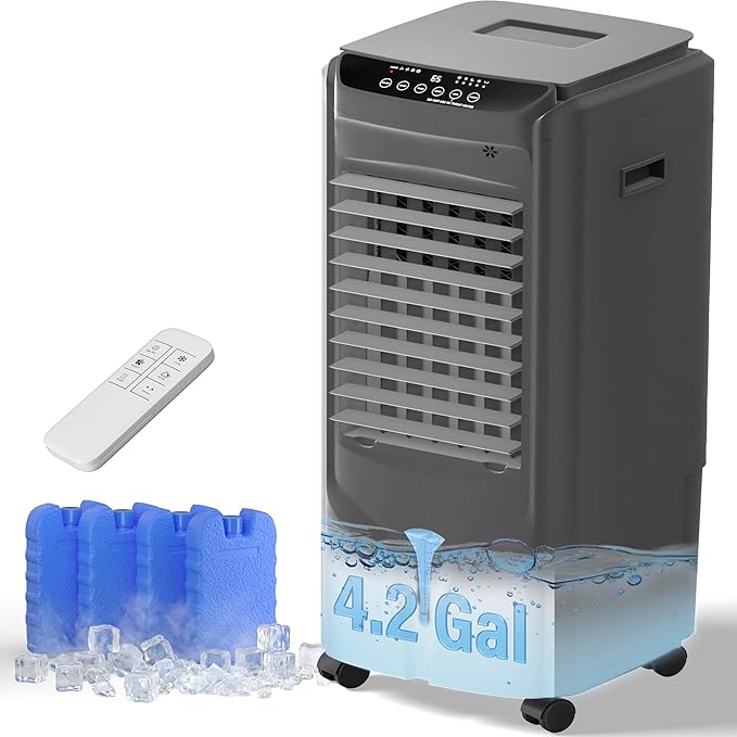 YEW 25" Evaporative Air Cooler, 1500CFM Swamp Cooler Air Conditioner by Unknown