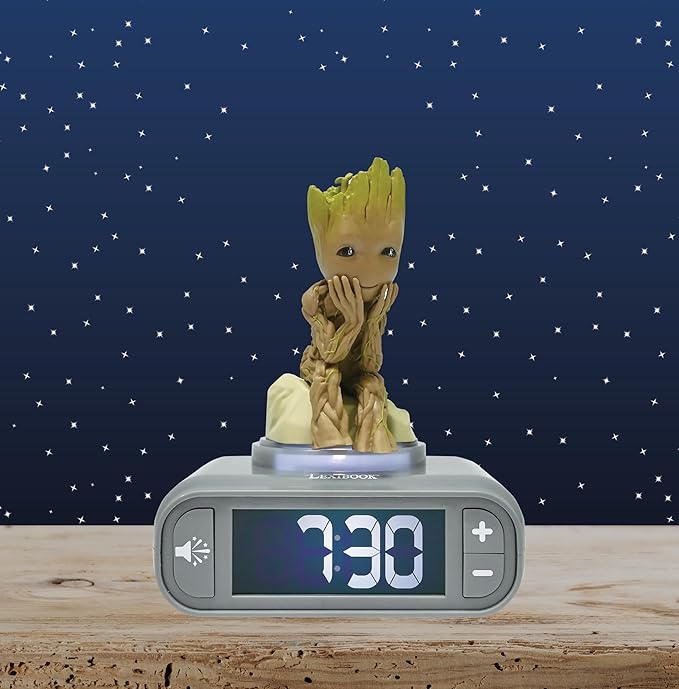 LEXiBOOK, Marvel Guardians of The Galaxy, Groot Nightlight Alarm Clock - Image 5