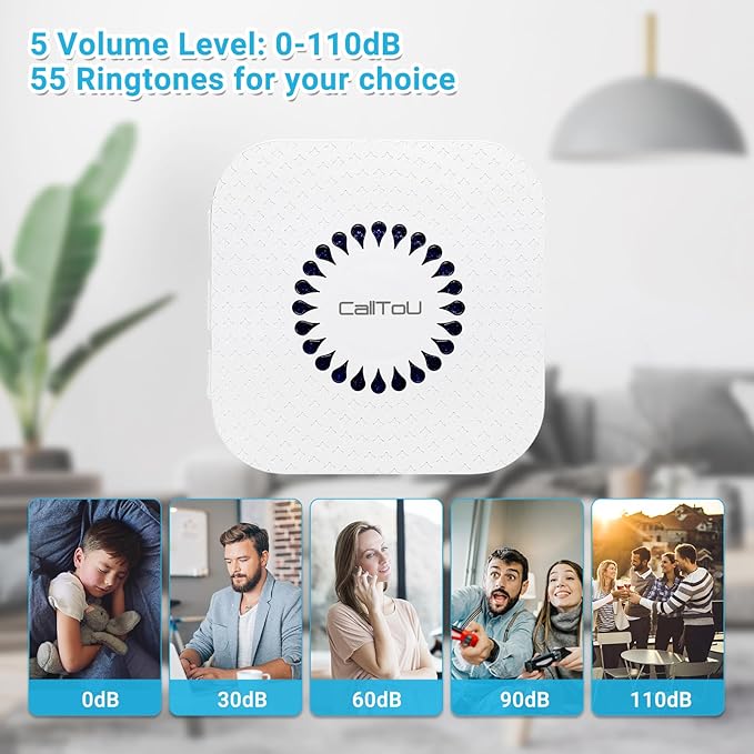 CallToU Caregiver Pager Call Button Elderly Wireless Call Button Vibration - Image 7