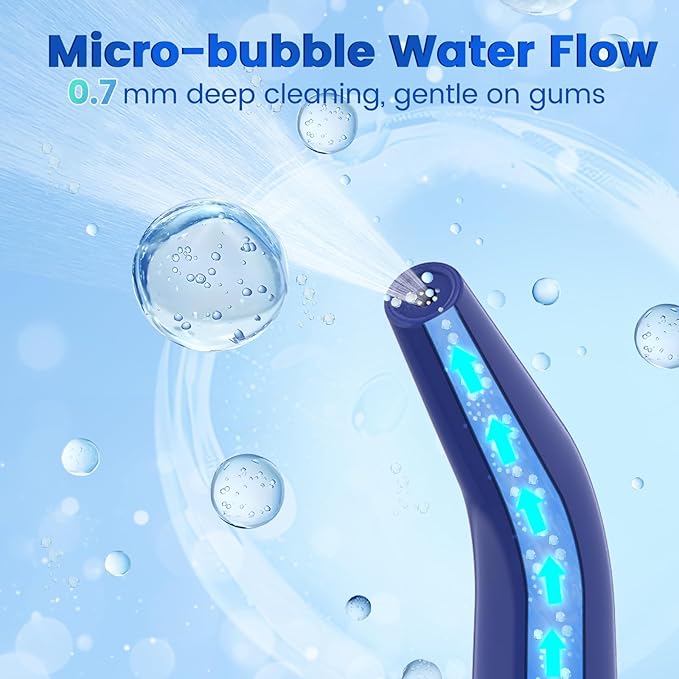 WellLeo Water Flossers for Teeth, Portable Oral Irrigator Rechargeable Water - Image 4