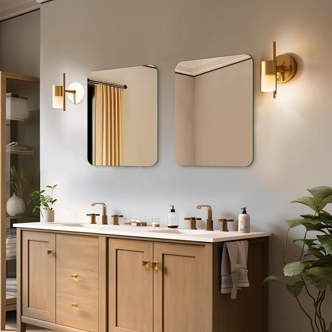Mirrorons 18x24 Frameless Bathroom Mirror, Rounded Corner Bathroom Vanity Mirror - Image 4