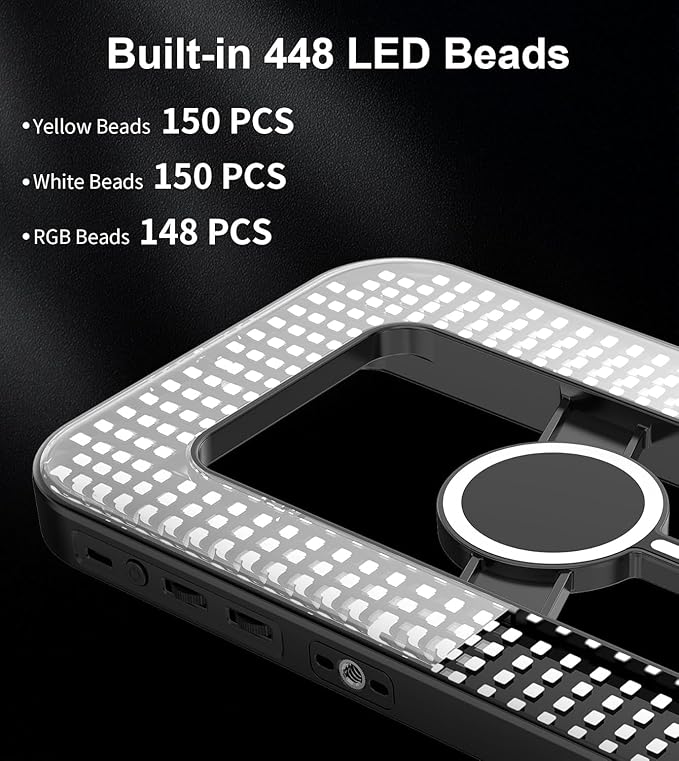 Magnetic 6000mAh RGB Selfie Ring Light - Image 8