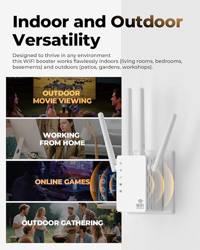 WiFi Extender, WiFi Extender Signal Booster Dual-Band Wireless Repeater - Image 7