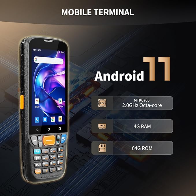 NETUM Android 11 Handheld Barcode Scanner Terminal Mobile Computer, Wi-Fi 4G BT - Image 2