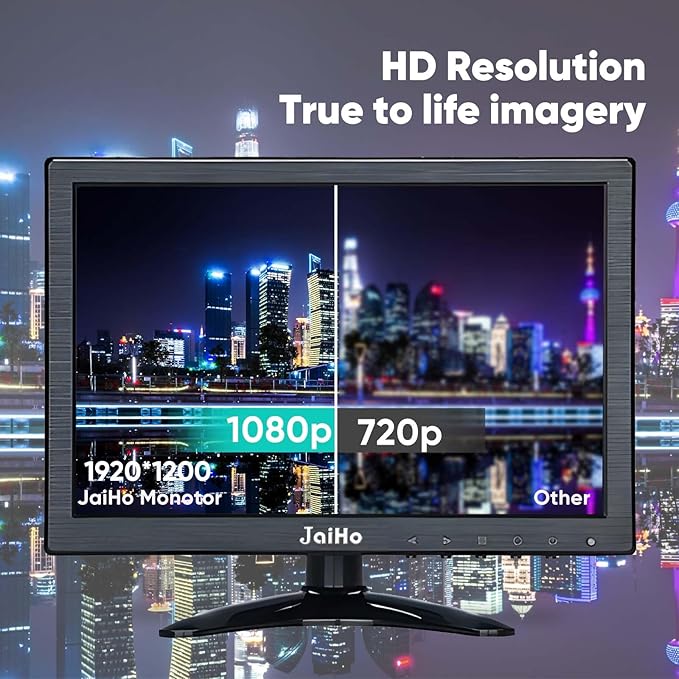 JaiHo 10.1 Inch Small IPS Monitor 19201200 Resolution 60Hz HD Display Screen - Image 4