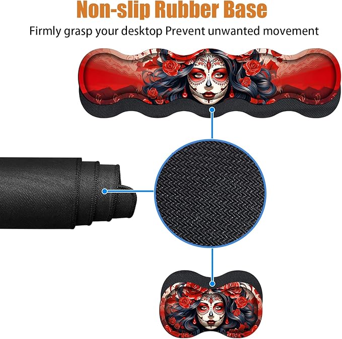 4 in 1 Ergonomic Keyboard Wrist Rest & Mouse Pad Wrist Rest Set, Large XXL - Image 4