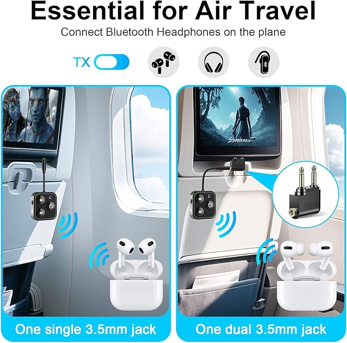 2026 Pro Bluetooth 5.4 Transmitter Receiver, 2-in-1 Wireless Audio Adapter - Image 3