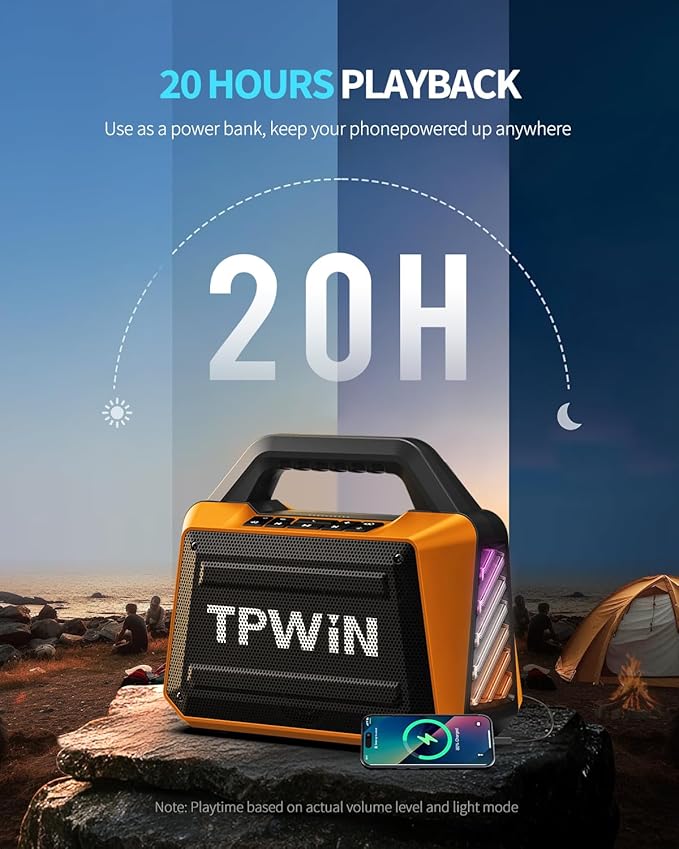 TPWIN Bluetooth Speaker - 80W Loud - Image 3