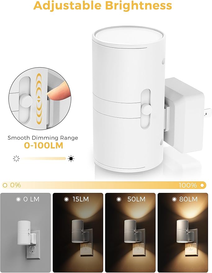 L LOHAS LED Night Light Plug in, Night Lights Plug into Wall, Light Sensor - Image 3