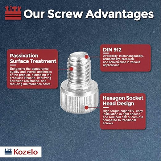 Kozelo 10pcs Socket Head Cap Screws - Image 3