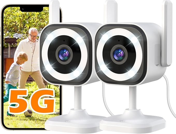 GUOANVISION Dual-Antenna Stable 5G WiFi Security Camera, 3X Zoom 2K Outdoor by GUOANVISION