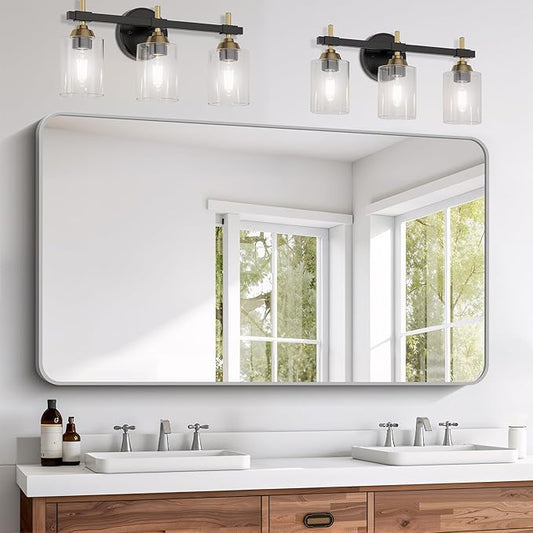 FORBATH 30x55 Inch Silver Bathroom Mirror by FORBATH