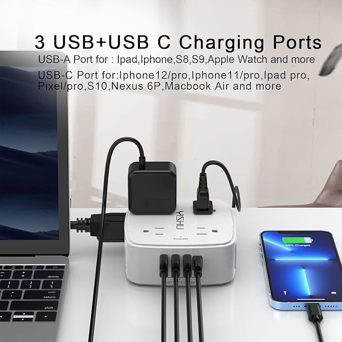 6 Ft Surge Protector Power Strip - Image 5