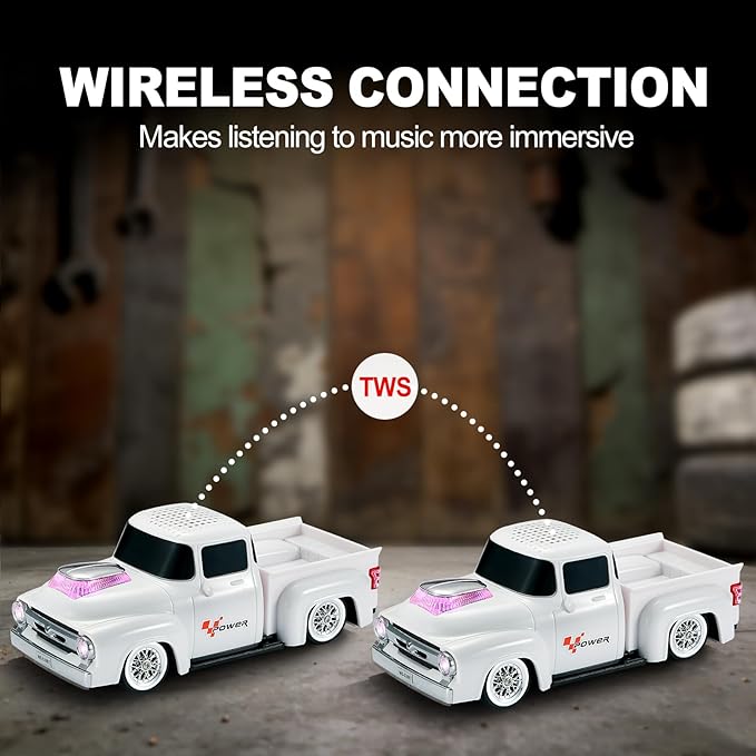 Vintage Pickup Truck Bluetooth Speaker, Retro Truck Model - Image 3