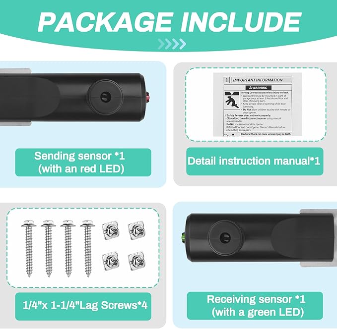 for Genie Garage Door Sensor, Replacement - Image 2
