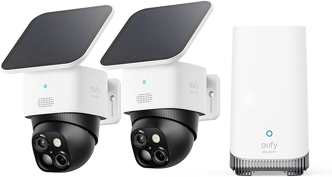 eufy Security SoloCam S340 2-Cam Kit, Solar Security Camera, Wireless Outdoor by eufySecurity