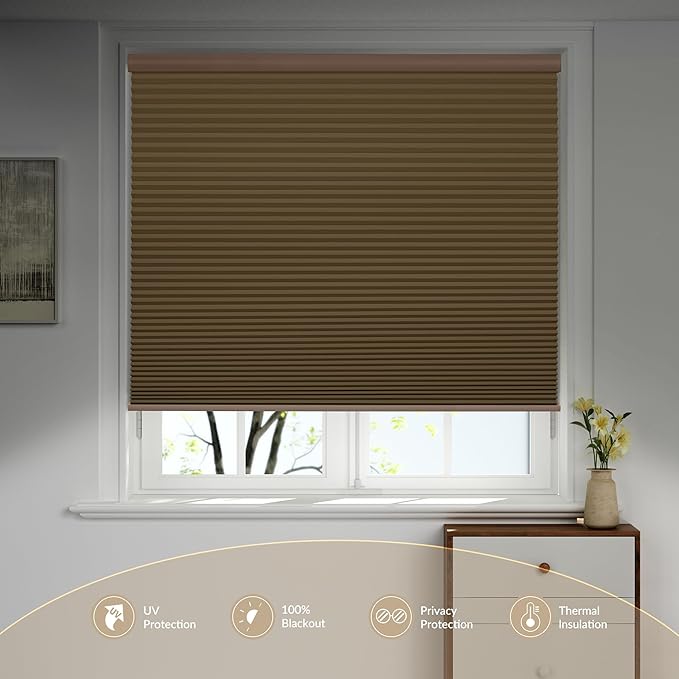 Boolegon Motorized Blinds with Remote, 100% Blackout Smart Blinds, Automatic - Image 2