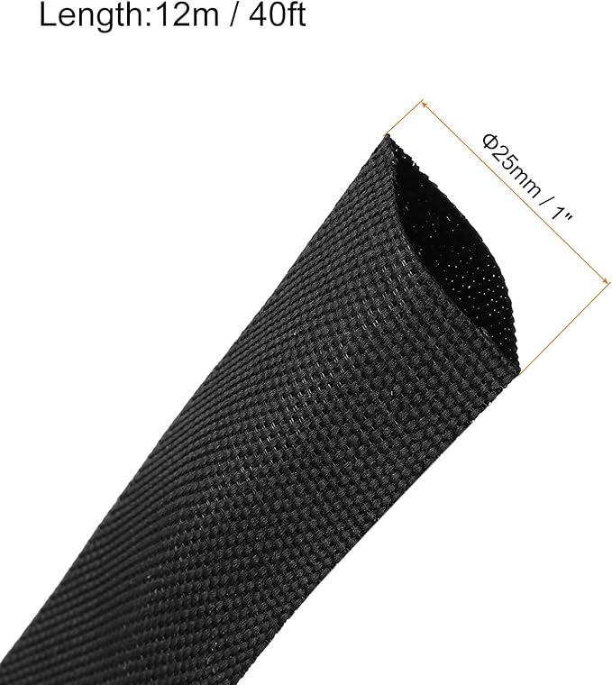 MECCANIXITY Braided Cable Sleeves Heat Shrinkable Fabric Sleeving, Network - Image 2