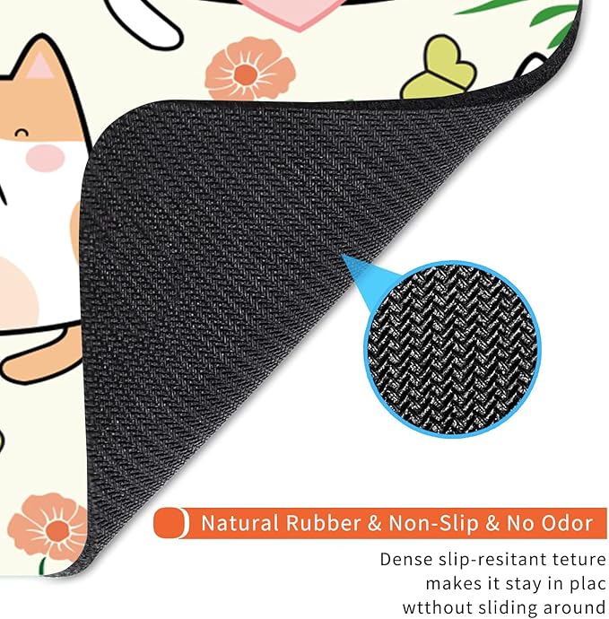 Armanza Square Mouse Pad Cute Cat, Personalized Premium-Textured Custom Mouse - Image 5