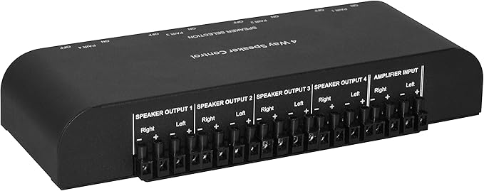 Xtrempro 61051 2 or 4 Way Speaker Switch, 1 in 2 Out or 1 in 4 Out Way Pair - Image 2