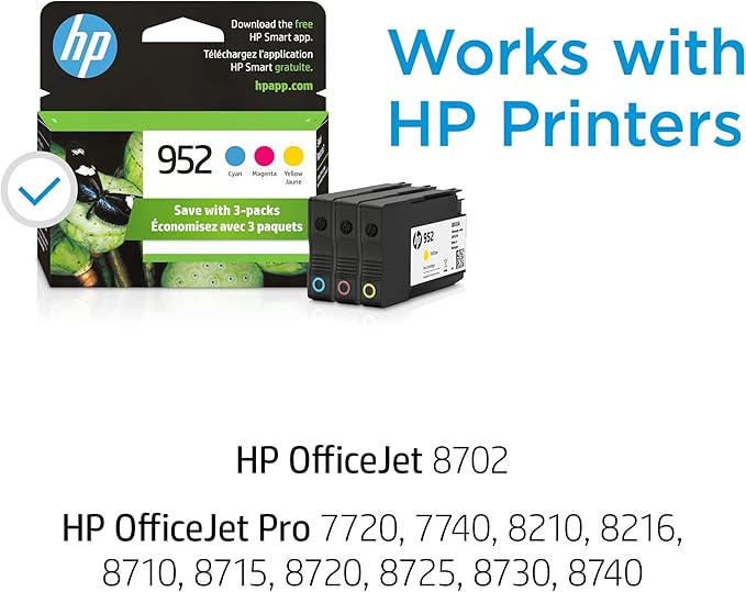 HP 952 Cyan, OfficeJet Pro 7720, 8740 | Eligible - Image 2