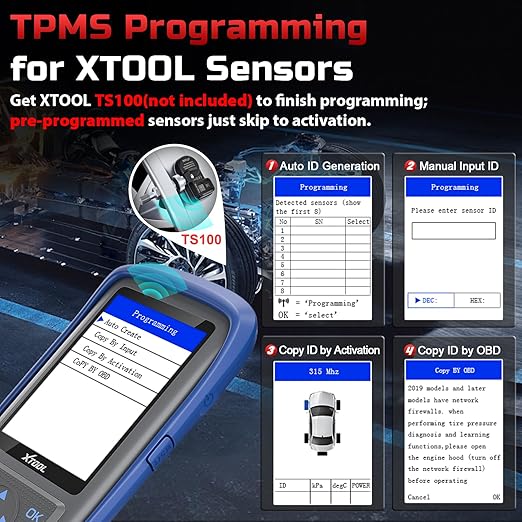 XTOOL TP150 TPMS Programming Tool, Universal TPMS Relearn/Reset/Activate Tool - Image 3