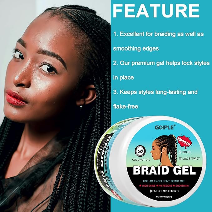 16 OZ Braiding Gel for Twist, Edge Control - Image 4