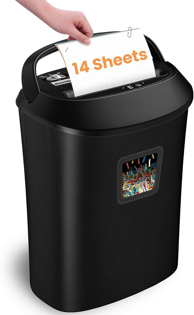 VidaTeco Paper Shredder 14-Sheet Cross-Cut Shredder by VidaTeco
