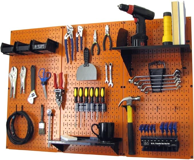 Wall Control 4 ft Metal Pegboard Standard Tool Storage Kit by Wall+Control