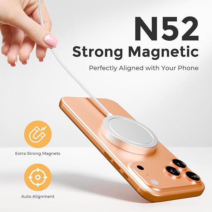 25W Magnetic Wireless Charging Pad: Qi2.2 Qi2 MagSafe Fast Charger - Image 4