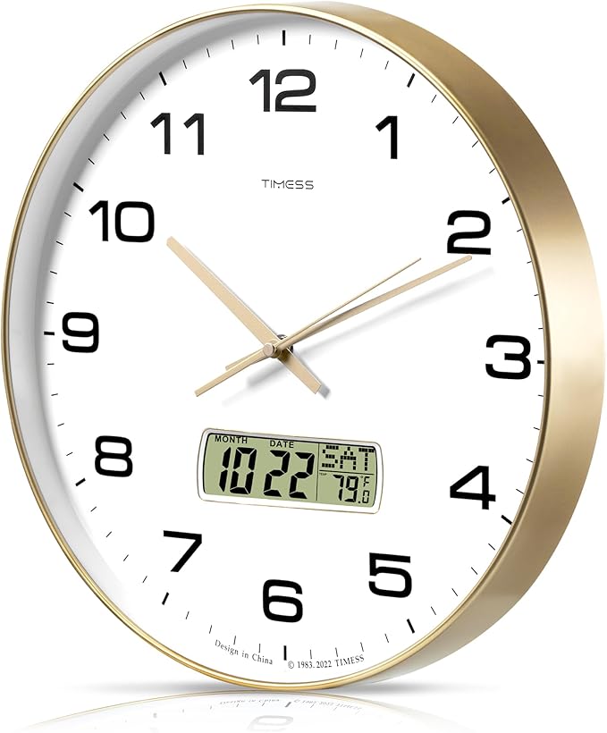 TIMESS Wall Clock, Ideal Modern Home, Office Decor by TIMESS