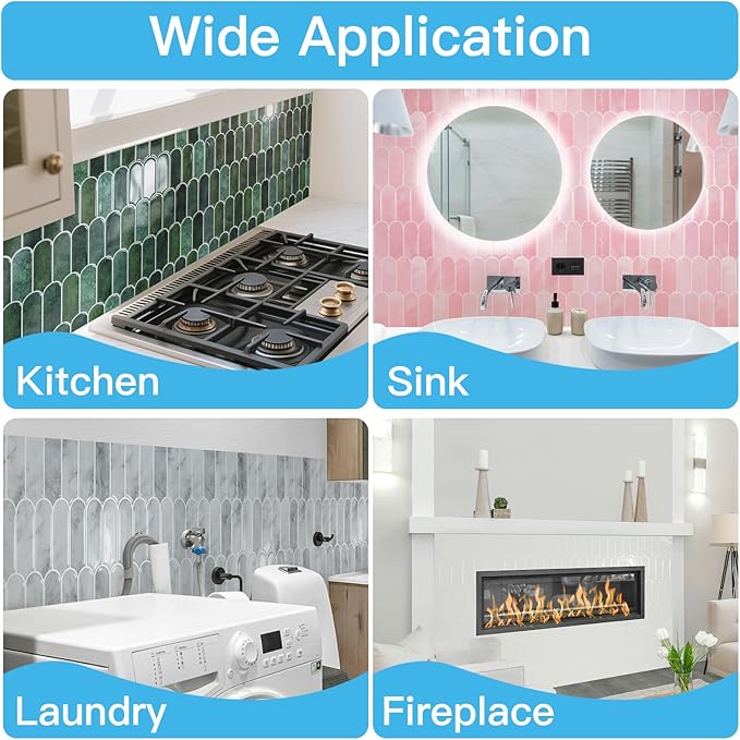 Art3d 12 x 12 Inch Heavy-Duty Peel and Stick Backsplash, Self-adhesive Wall - Image 6