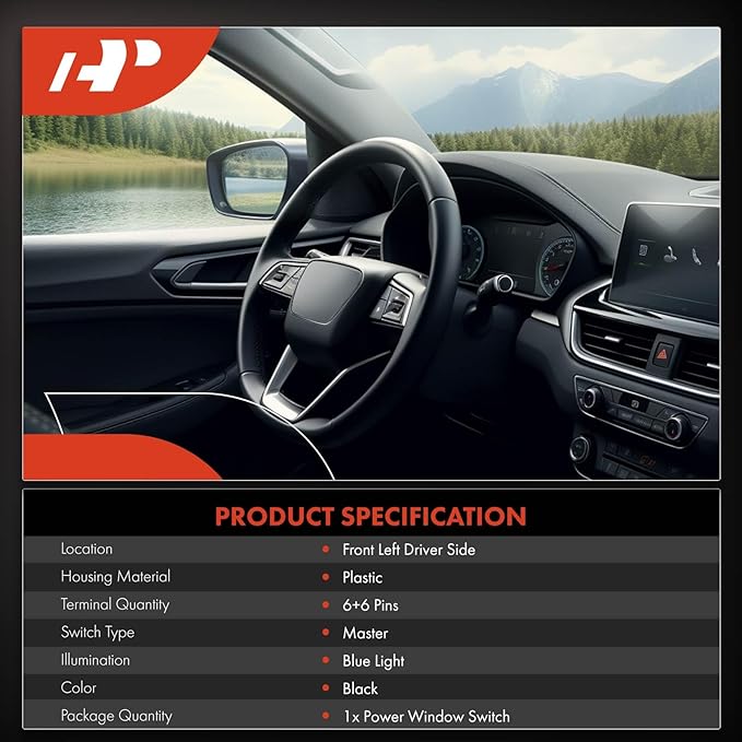 A-Premium Master Power Window Switch Compatible - Image 2