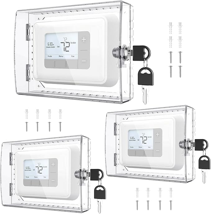 AUURIO 3 PCS Upgraded Thermostat Lock Box by Smallbrandbigimpact%E2%80%94makingeverydaylifesurprisinglybetter