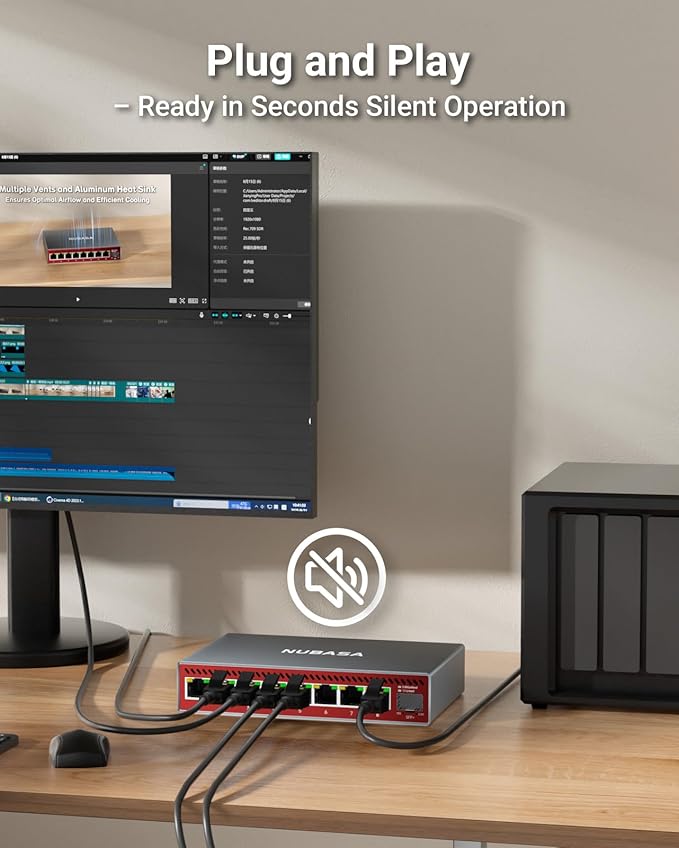 NUBASA 8-Port 2.5Gb Switch - Image 6