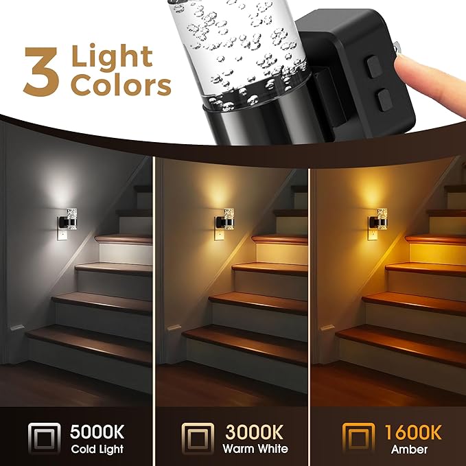 L LOHAS LED Night Lights Plug into Wall 2 Pack, Dimmable Night Light - Image 4