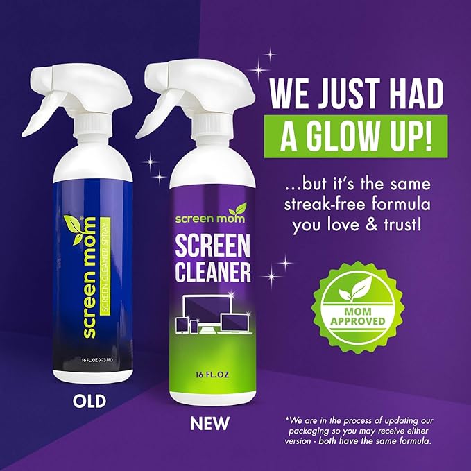 Screen Mom Screen Cleaner Spray and Microfiber Cloth 16oz Screen Cleaner Spray - Image 2