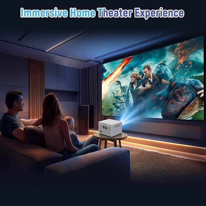Projector with WiFi and Bluetooth｜3 Years Protection｜2000ANSI Native 1080P/4K - Image 7
