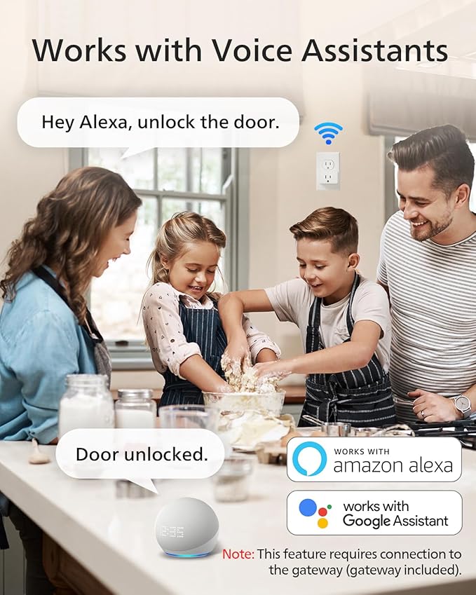 Philips Wi-Fi Smart Lock with Handle, Keyless Entry Keypad Door Lock with Handle - Image 4