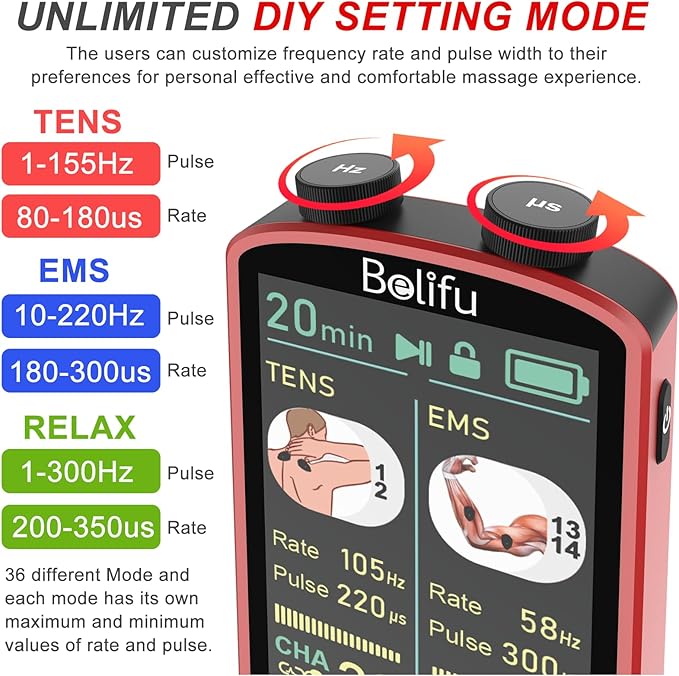 TENS EMS Unit Muscle Stimulator - Image 5