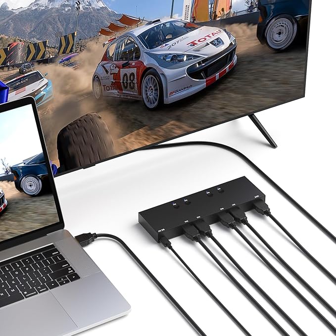 4 in 1 Out HDMI Converter with 4k@60Hz HDMI Switch & Infrared Remote Control - Image 5