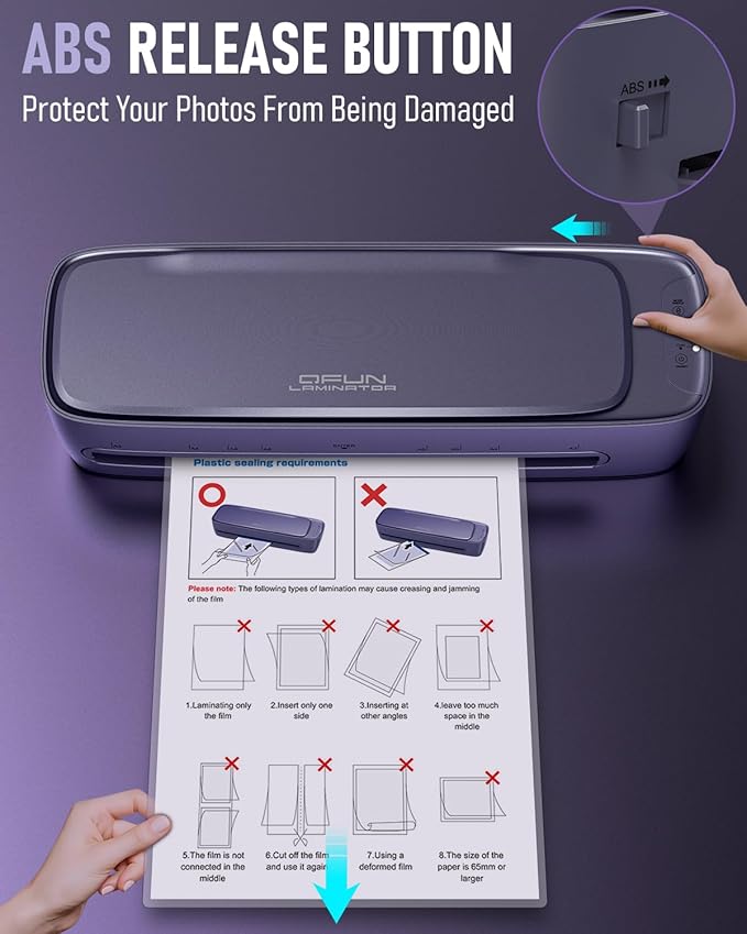Laminator Machine 13 Inch Wide Thermal Lamination 9 in 1 Cold Hot A3 Laminating - Image 6