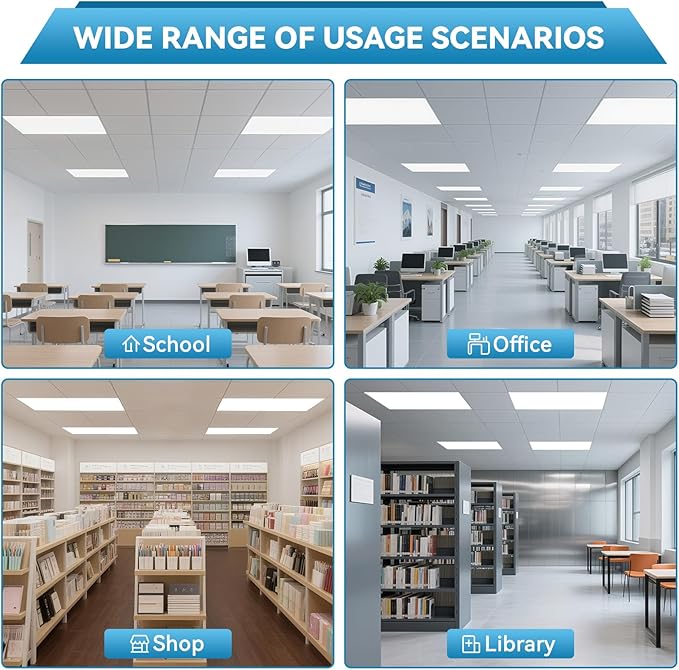 Msbfi 2x4 LED Flat Panel Lights Drop Ceiling Light Fixture 5000K 4000K 3000K - Image 7
