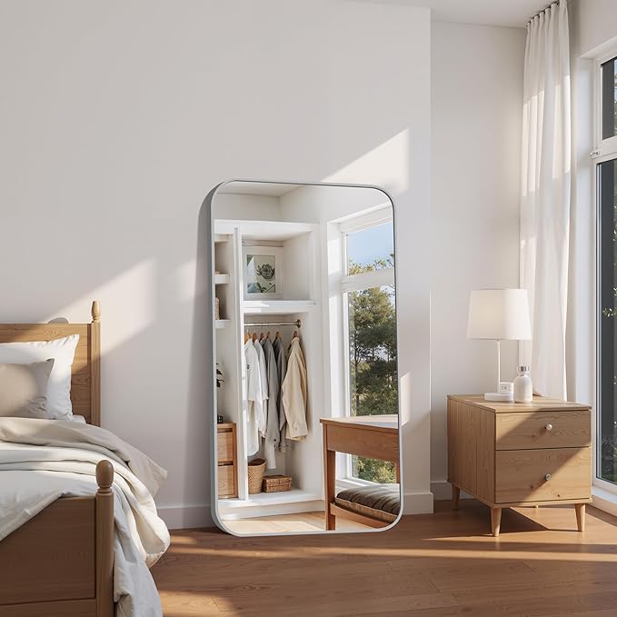 FORBATH 30x55 Inch Silver Bathroom Mirror - Image 3