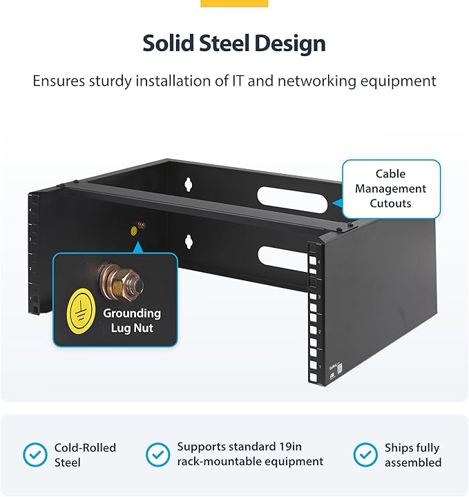 StarTech.com 4U Wall Mount Network Rack - Image 3