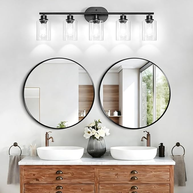 Unicozin 5 Light Bathroom Light Fixtures, 33.5 Inch Vanity Lights - Image 8