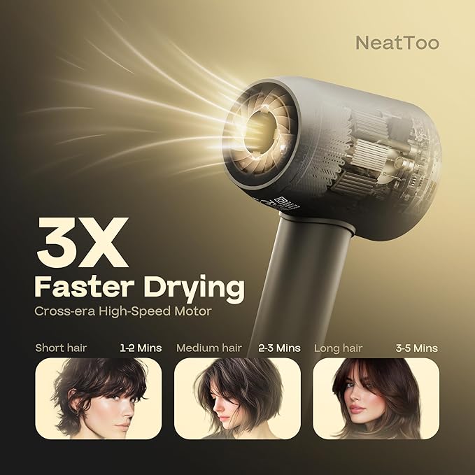 NeatToo Turbo Pro Hair Dryer | 3 Speed Settings - Image 3